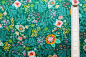 Preview: Designerbaumwollstoff Faraway Florals cypress (10 cm)